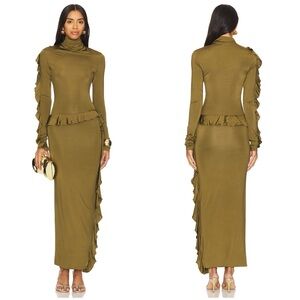 Paris Georgia Mira Dress in Olive Size M